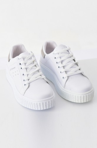 White Sport Shoes 0779