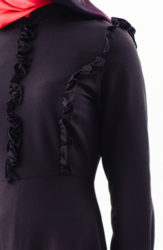 Frilled Dress 4044-04 Black 4044-04
