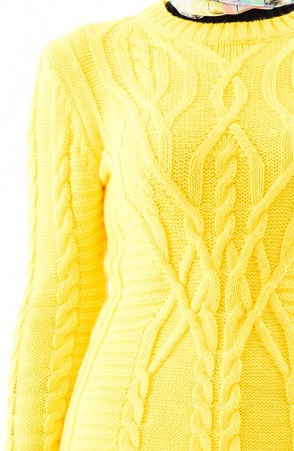 Knitwear Long Tunic 8033-03 Yellow 8033-03