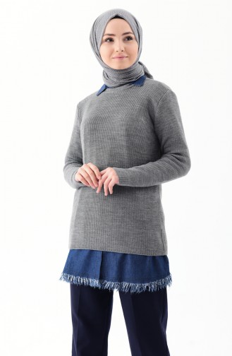 Pull Tricot 8090-03 Gris 8090-03