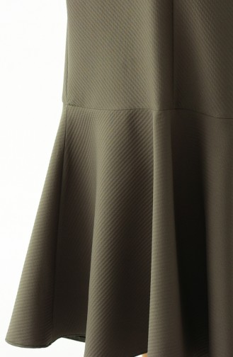 Ruffle Gilet Dress 0140-01 Khaki 0140-01