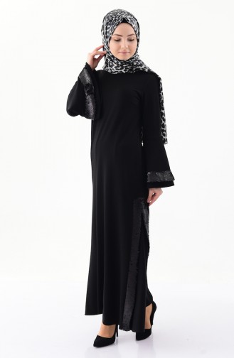 Bislife Sequin Detail Dress 4256-01 Black 4256-01