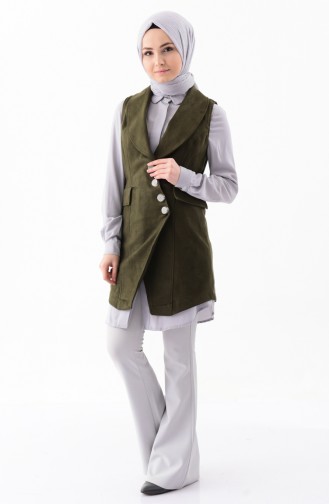 Khaki Waistcoats 5083-02