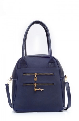 Women´s Shoulder Bag B1433-4 Navy Blue 1433-4