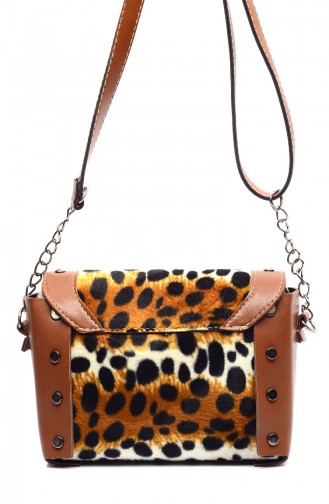 Sac Pour Femme B1492-6 Taba Léopard 1492-6