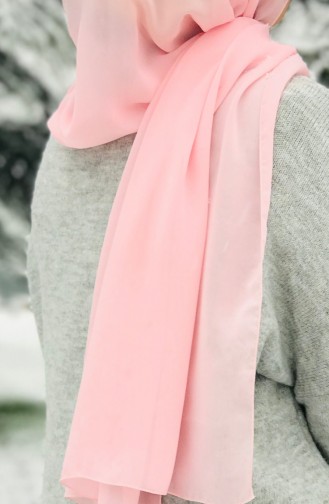 Plain Lux Chiffon Shawl 51114-02 Powder Pink 51114-02