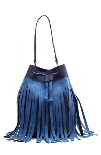 Women Shoulder Bag B1484-6 Navy Blue 1484-6