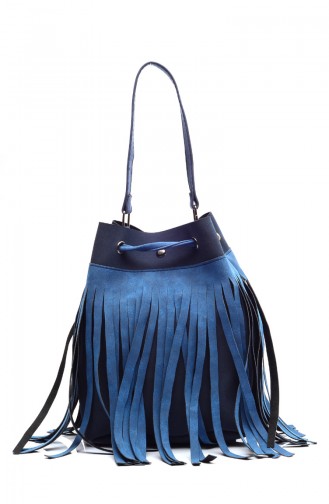 Women Shoulder Bag B1484-6 Navy Blue 1484-6