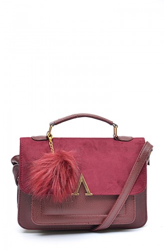 Women´s Shoulder Bag H678-C Claret red 678-C