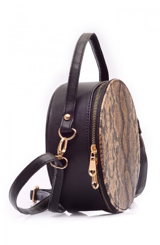 Women´s Shoulder Bag H738-1 Brown Croko 738-1