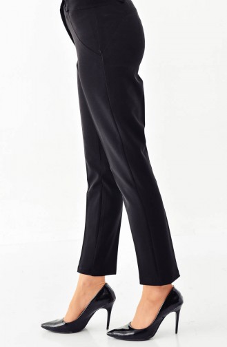 BURUN  Pocket Detailed Straight leg Pants 0158-01 Black 0158-01