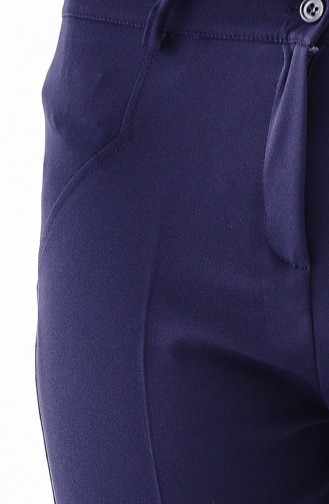 BURUN  Pocket Detailed Straight leg Pants 0158-02 Navy Blue 0158-02