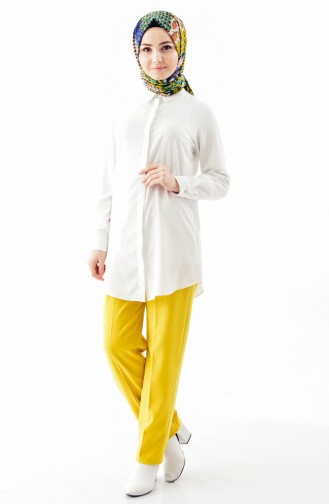 Elastic Waist Pants 2050-04 Yellow 2050A-01