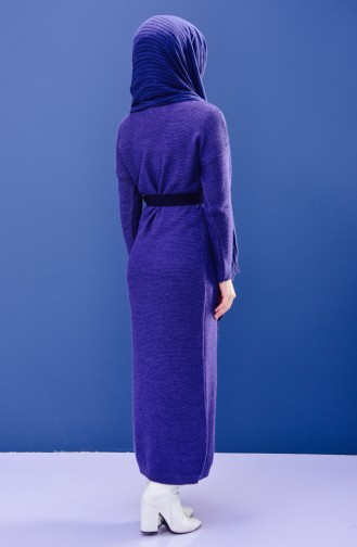 Knitwear Long Dress 8101-03 Purple 8101-03