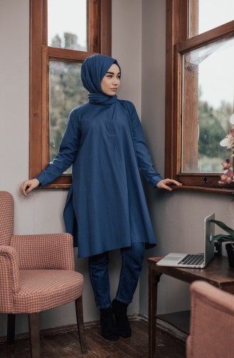 Light Navy Blue Tuniek 6421-06