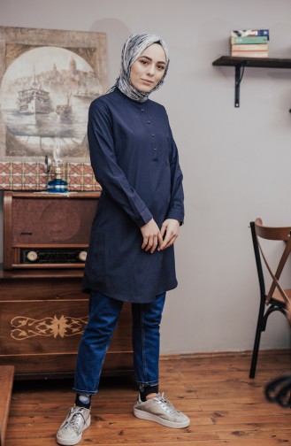 Navy Blue Tuniek 6474-12