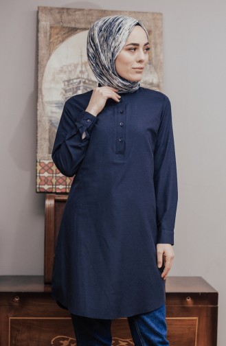 Navy Blue Tuniek 6474-12