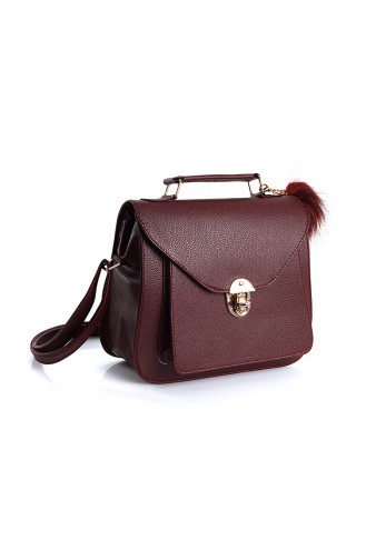 Claret red Shoulder Bag 10372BO