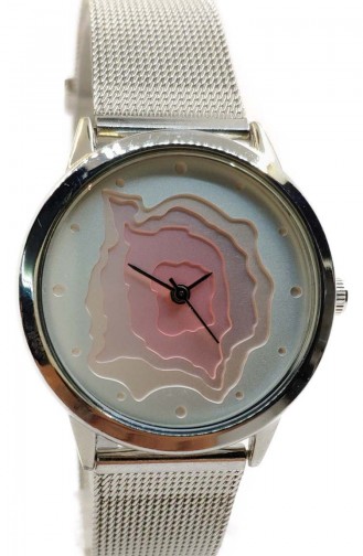 Ricardo Women’s Wicker Wrist Watch RCD09-04 Pink Silver 09-04