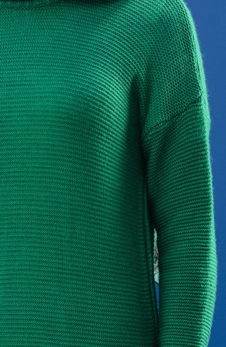 Longue Robe Tricot 8101-04 Vert emeraude 8101-04