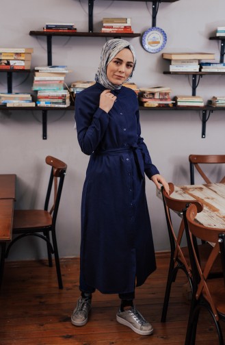 Navy Blue Tuniek 8204-10