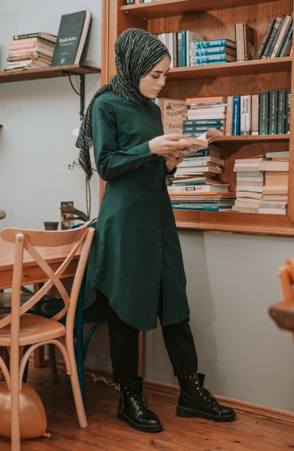 تونيك أخضر زمردي 2514-14