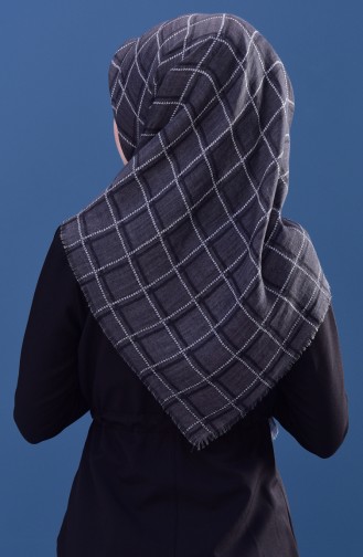 Patterned Cotton Scarf 2162-10 Smoked 2162-10