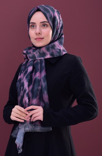 Leopar Desenli Cotton Şal 901427-02 Pembe 901427-02