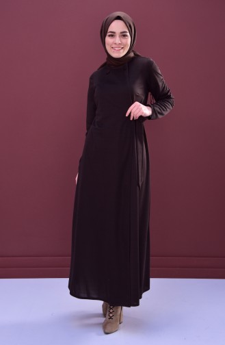 Side Bond Abaya 1033-02 Brown 1033-02