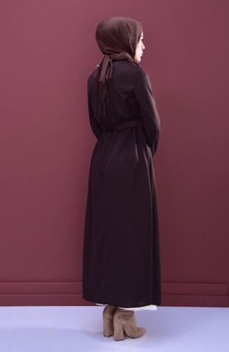 Side Bond Abaya 1033-02 Brown 1033-02