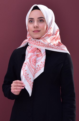 Patterned Taffeta Scarf 95168-01 Cream 01