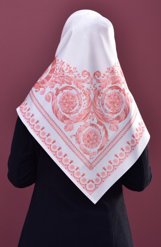 Patterned Taffeta Scarf 95168-01 Cream 01