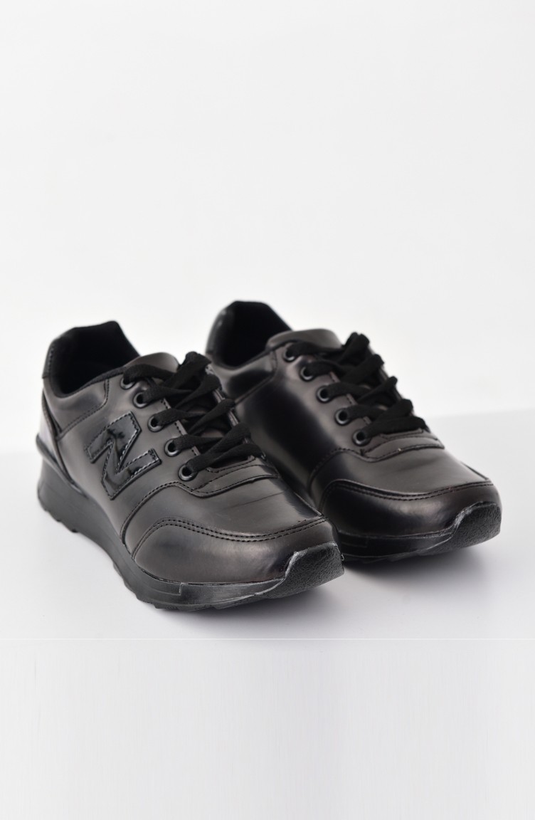 black patent sneakers for ladies