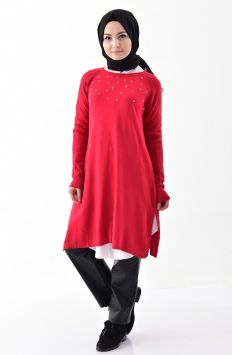 Knitwear Pearly Tunic 3297-01 Red 3297-01