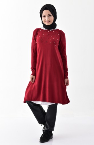 Knitwear Pearly Tunic 3297-08 Claret Red 3297-08