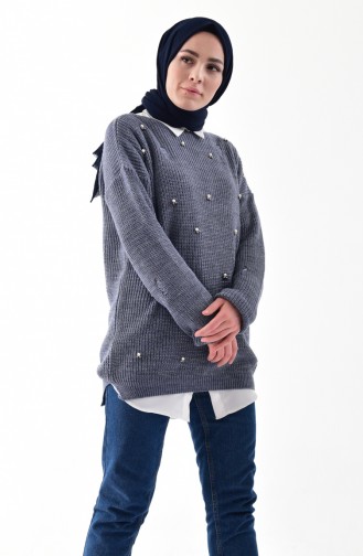 Pearl Knitwear Sweater 10007-01 Indigo 10007-01