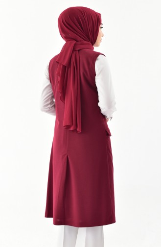 Claret red Gilet 1047-15