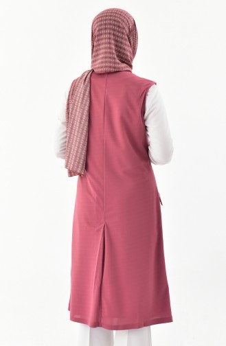 BWEST Pocket Detailed Vest 1047-18 Dry Rose 1047-18