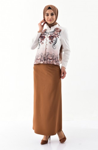 Jacket Skirt Double Team 1177-04 Light Beige Mustard 1177-04