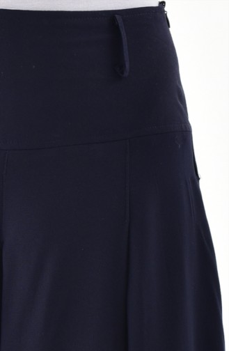 Viscose Pants Skirt 8109-01 Navy Blue 8109-01