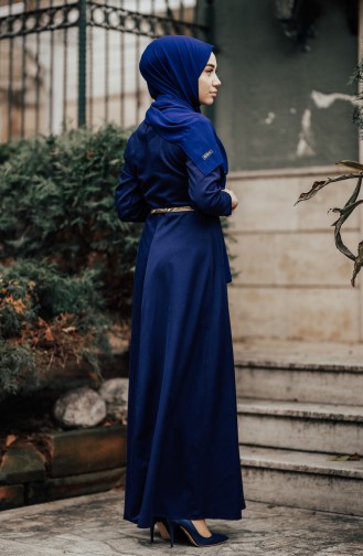 Robe Hijab Bleu Marine 8212-03