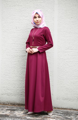 Zwetschge Hijab Kleider 8212-01