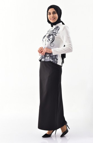 Jacket Skirt Double Team 1177-05 Light Beige Black 1177-05