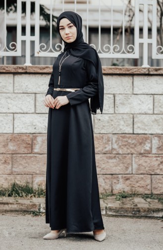 Robe Hijab Noir 8212-05