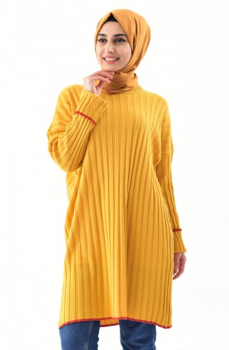 Knitwear Bat Sleeve Tunic 7316-02 Mustard 7316-02