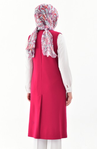 Gilet Détail Poches 1047-02 Cerise 1047-02