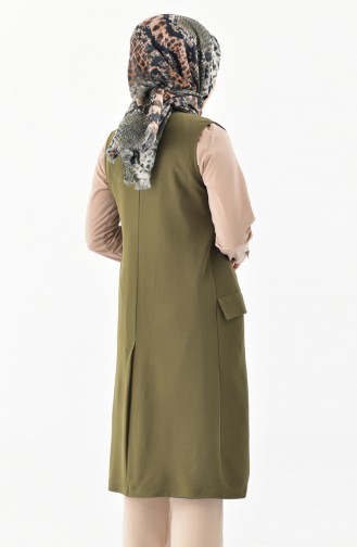 Oil Green Gilet 1047-13