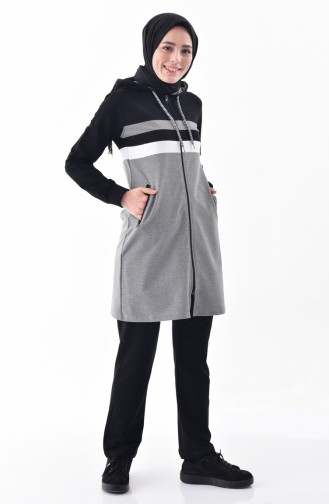 Hooded Tracksuit Suit 95119-03 Gray 95119-03