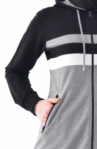 Hooded Tracksuit Suit 95119-03 Gray 95119-03