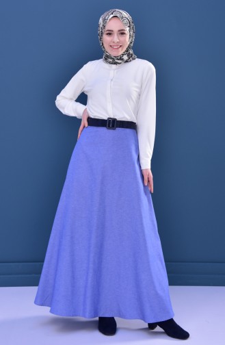 Minahill Zippered Skirt 8211-01 Blue 8211-01